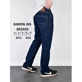 Фотография Джинсы мужские BR2020 blue р.32-38 "God Baron" недорого оптом от прямого поставщика