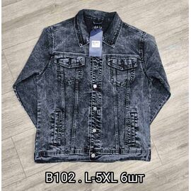 Куртка чоловіча B102 grey р.L-5XL "God Baron" недорого оптом від прямого постачальника