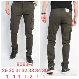 Джинси чоловічі 8083-2 khaki р.29-36 "God Baron" недорого оптом від прямого постачальника