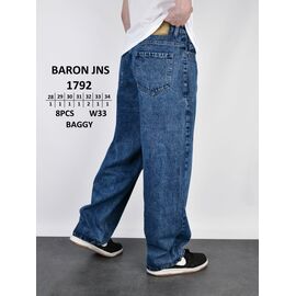 Джинси чоловічі 1792 blue р.28-34 "God Baron" недорого оптом від прямого постачальника