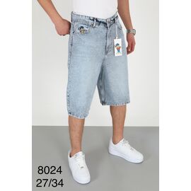 Шорти чоловічі 8024  l.blue р.27-34 "God Baron" недорого оптом від прямого постачальника