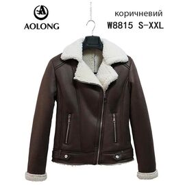 Фотография Куртка женская зимняя 8815 brown р.S-2XL "Immei" недорого оптом от прямого поставщика