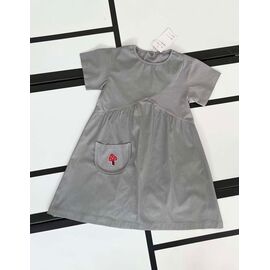 Фотография Платье детское лёгкое на девочку K90 grey р.110-134 "Kosmy" недорого оптом от прямого поставщика