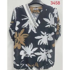 футболка жіноча 3458 black р.52-62 "LIDA" недорого оптом від прямого постачальника