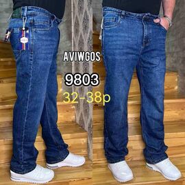 Фотография Джинсы мужские 9803 blue р.32-38 "LILY" недорого оптом от прямого поставщика