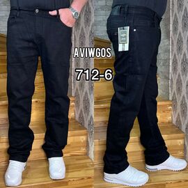 Джинси чоловічі 712-6 black р.32-38 "God Baron" недорого оптом від прямого постачальника