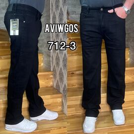 Джинси чоловічі 712-3 black р.29-38 "God Baron" недорого оптом від прямого постачальника