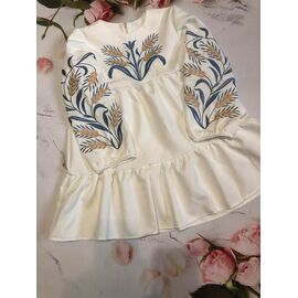 Сукня дитяча легка на дівчинку M43 beige р.128-146 "Moda school" недорого оптом від прямого постачальника