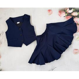 Фотография Костюм детский на девочку 8549 navy р.122-152 "Moda school" недорого оптом от прямого поставщика
