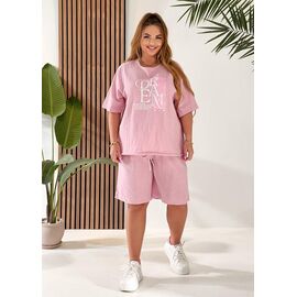 Фотография Костюм женский 4055 pink р.44-48 "OSKA" недорого оптом от прямого поставщика