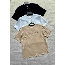 Фотография Футболка женская XR259 beige р.S-L "X-Ray" недорого оптом от прямого поставщика