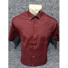 Сорочка чоловіча літня 5175 brown р.S-2XL "ROLADA" недорого оптом від прямого постачальника