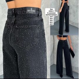 Джинси жіночі 4452 black р.34-42 "Met&March" недорого оптом від прямого постачальника