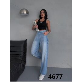 Джинси жіночі 4677 l.blue р.34-42 "Met&March" недорого оптом від прямого постачальника