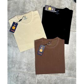 Фотография Футболка мужская 1100 brown р.M-2XL "Vip Stendo" недорого оптом от прямого поставщика