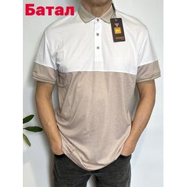 Футболка чоловіча 455 beige р.3XL-6XL "Vip Stendo" недорого оптом від прямого постачальника