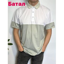 Фотография Футболка мужская 455 grey р.3XL-6XL "Vip Stendo" недорого оптом от прямого поставщика