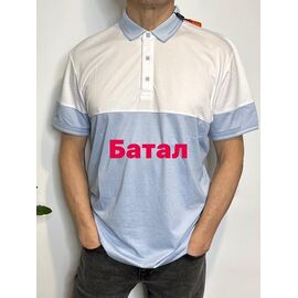 Фотография Футболка мужская 455 l.blue р.3XL-6XL "Vip Stendo" недорого оптом от прямого поставщика