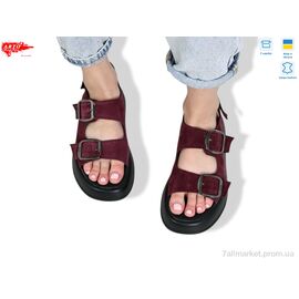 Фотография Босоножки женские летние Лето 414 бордо з. (8 пар р.36-41) "ARTO" недорого оптом от прямого поставщика