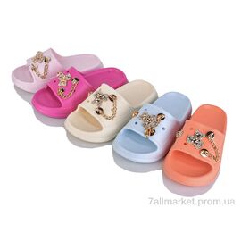 Фотография Шлепки детские летние Лето 356-18 mix (12 пар р.30-35) "SANLIN 2" недорого оптом от прямого поставщика