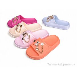 Фотография Шлепки детские летние Лето S653-18 mix (12 пар р.30-35) "Family" недорого оптом от прямого поставщика