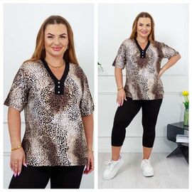 Костюм жіночий 1411 beige р.XL-3XL "Vehuiah" недорого оптом від прямого постачальника