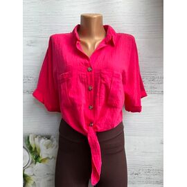 Фотография Рубашка женская летняя 8365 crimson р.S-L "SHEPARIS" недорого оптом от прямого поставщика