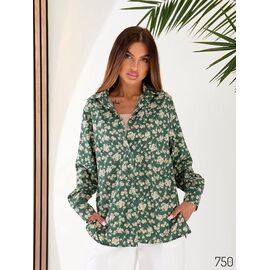 Сорочка жіноча 750 green р.42-56 "DORA" недорого оптом від прямого постачальника