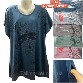 Туніка жіноча літня/супер-батал розміри 7XL-10XL (кв.мікс) "STELLA" недорого від прямого постачальника