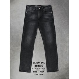 Джинси чоловічі BR9575 black р.34-44 "God Baron" недорого оптом від прямого постачальника