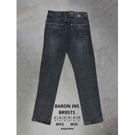 Джинси чоловічі BR9571 black р.32-40 "God Baron" недорого оптом від прямого постачальника