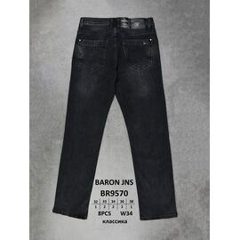 Джинси чоловічі BR9570 black р.32-38 "God Baron" недорого оптом від прямого постачальника