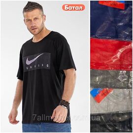 Футболка чоловіча батал розміри 5хл — 8хл ( 56-64) (мікс кв) "STELLA" купити недорого від прямого постачальника