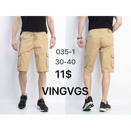 Фотография Шорты мужские 035-1  beige р.30-40 "God Baron" недорого оптом от прямого поставщика