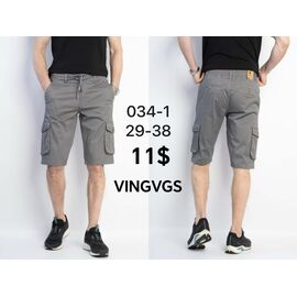 Шорти чоловічі 034-1 grey р.29-38 "God Baron" недорого оптом від прямого постачальника