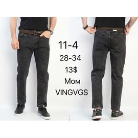 Джинси чоловічі 11-4 black р.28-34 "God Baron" недорого оптом від прямого постачальника