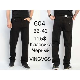 Джинси чоловічі 604 black р.32-42 "God Baron" недорого оптом від прямого постачальника