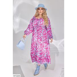 Фотография Женское платье софт р.54-56;58-60;62-64;50-52 (4цв) "LETTI" купить недорого от прямого поставщика