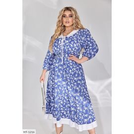 Фотография Женское платье софт р.50-52;54-56;58-60;62-64 (3цв) "LETTI" купить недорого от прямого поставщика