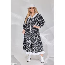 Фотография Женское платье софт р.50-52;54-56;58-60;62-64 (3цв) "LETTI" купить недорого от прямого поставщика