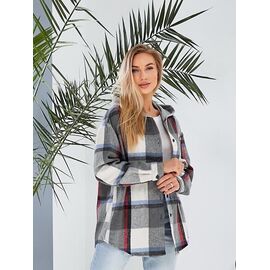 Сорочка жіноча 7732 grey р.XL-4XL "P.HEY" недорого оптом від прямого постачальника