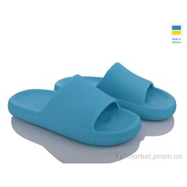 Шльопанці жіночі полегшені Літо Крок С88 бірюза (6 пар р.36-41) "Vladimir" недорого оптом від прямого постачальника