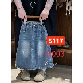 Фотография Юбка детская на девочку 5117 l.blue р.120-160 "Farbique" недорого оптом от прямого поставщика