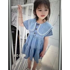 Сукня дитяча легка на дівчинку 8016 l.blue р.90-130 "Farbique" недорого оптом від прямого постачальника