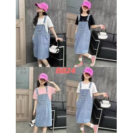 Сарафан дитячий легкий на дівчинку D024 l.blue р.130-170 "Farbique" недорого оптом від прямого постачальника