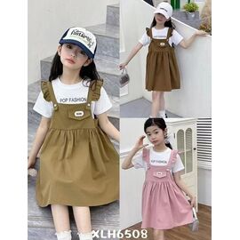 Сарафан дитячий легкий на дівчинку 6508 brown р.100-140 "Farbique" недорого оптом від прямого постачальника