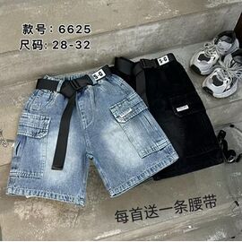 Фотография Шорты детские на девочку 6625 l.blue р.28-32 "Farbique" недорого оптом от прямого поставщика