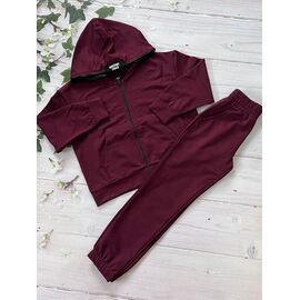 Костюм дитячий спортивний на дівчинку 1013 wine р.128-146 "Marimaks" недорого оптом від прямого постачальника