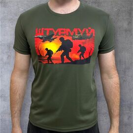 Футболка чоловіча 980 khaki р.M-3XL "Madoka" недорого оптом від прямого постачальника