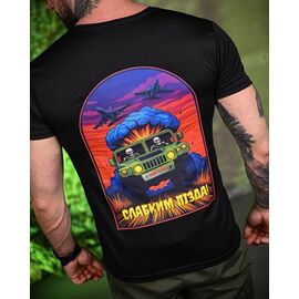 Футболка чоловіча 1013 black р.M-3XL "Madoka" недорого оптом від прямого постачальника